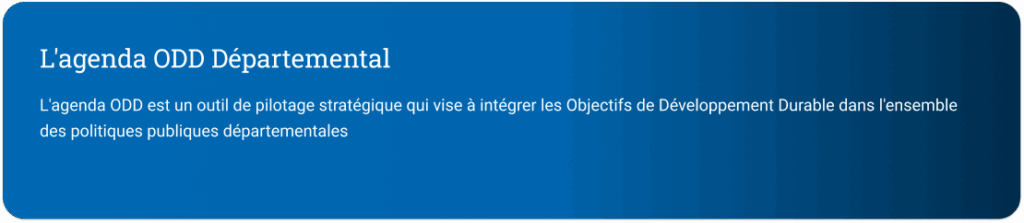 l'agenda odd départemental